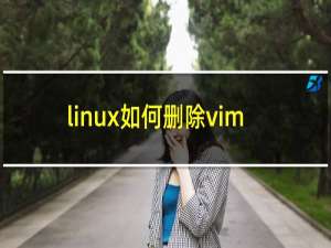 linux如何删除vim