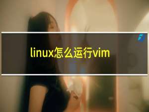 linux怎么运行vim