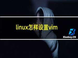 linux怎样设置vim