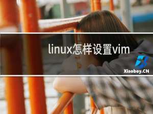 linux怎样设置vim