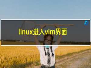 linux进入vim界面
