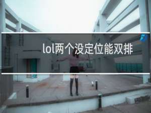 lol两个没定位能双排吗