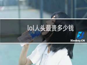 lol人头最贵多少钱