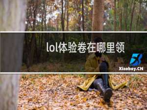 lol体验卷在哪里领