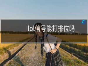 lol信号能打排位吗