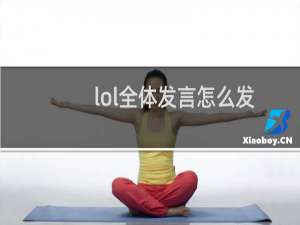 lol全体发言怎么发