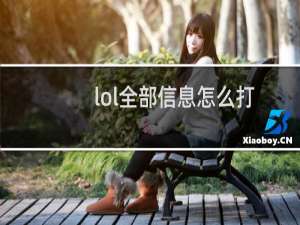 lol全部信息怎么打