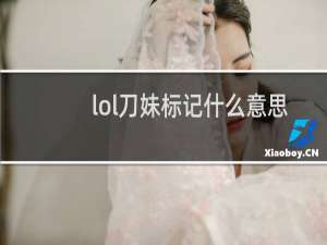 lol刀妹标记什么意思