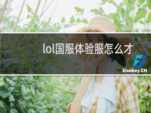 lol国服体验服怎么才能玩