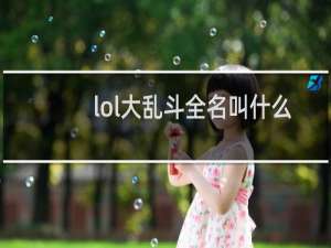 lol大乱斗全名叫什么