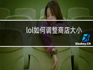 lol如何调整商店大小
