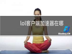 lol客户端加速器在哪里