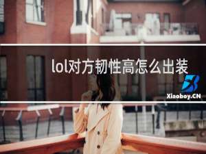 lol对方韧性高怎么出装