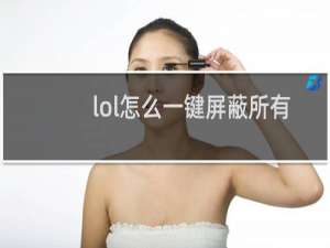 lol怎么一键屏蔽所有人聊天