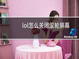 lol怎么关闭滚轮屏幕放大