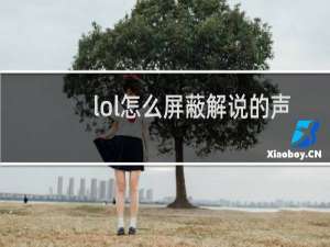 lol怎么屏蔽解说的声音