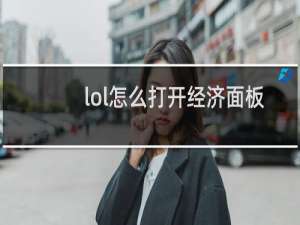 lol怎么打开经济面板