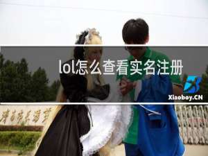 lol怎么查看实名注册信息