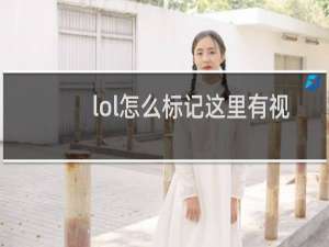 lol怎么标记这里有视野