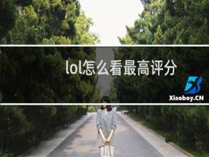 lol怎么看最高评分