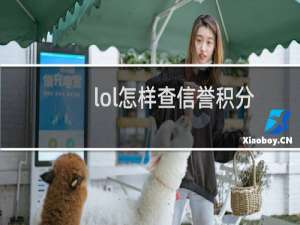 lol怎样查信誉积分