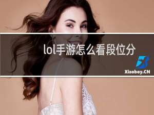 lol手游怎么看段位分数