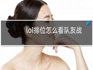lol排位怎么看队友战绩