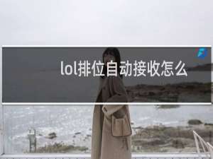 lol排位自动接收怎么设置