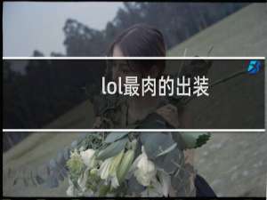 lol最肉的出装