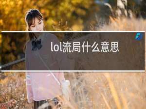 lol流局什么意思