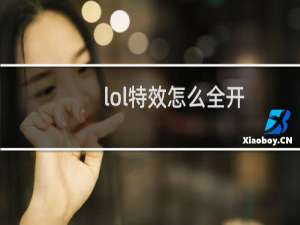 lol特效怎么全开