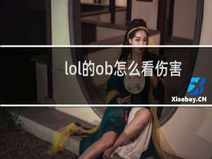 lol的ob怎么看伤害