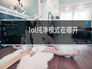 lol纯净模式在哪开
