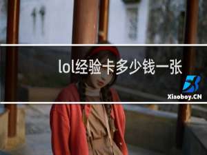 lol经验卡多少钱一张