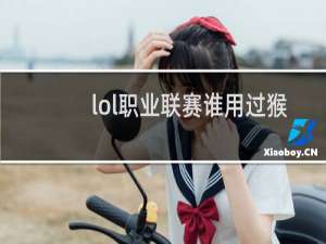 lol职业联赛谁用过猴子