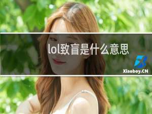 lol致盲是什么意思