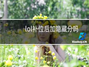 lol补位后加隐藏分吗