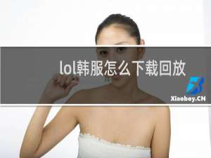 lol韩服怎么下载回放