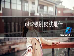 lolt2级别皮肤是什么意思