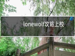 lonewolf攻略上校