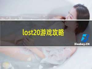 lost 游戏攻略