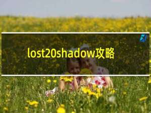 lost shadow攻略