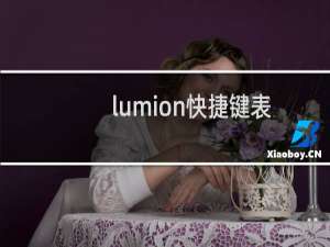 lumion快捷键表（lumion快捷键）