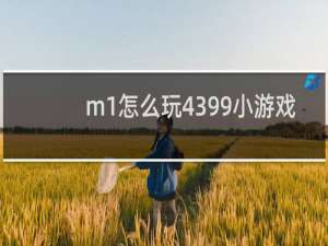 m1怎么玩4399小游戏