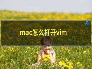 mac怎么打开vim