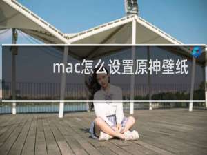 mac怎么设置原神壁纸