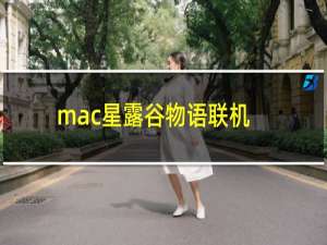 mac星露谷物语联机