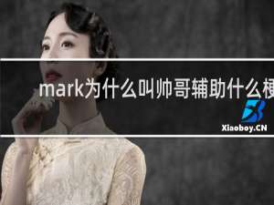 mark为什么叫帅哥辅助什么梗