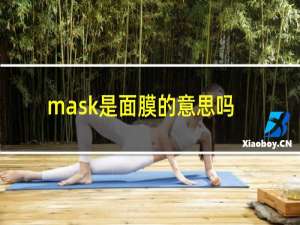 mask是面膜的意思吗