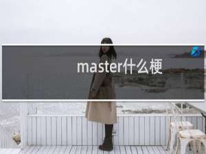 master什么梗